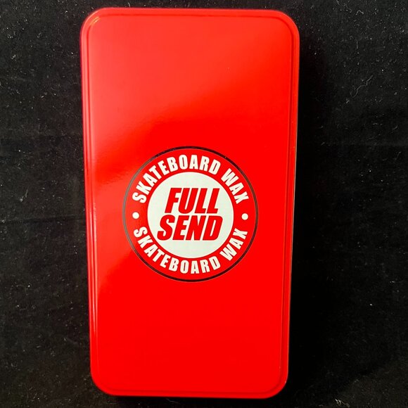 Nelk Boys Full Send Skateboard Wax with Solid Red Stashbox Tin Case NIB - Picture 1 of 3